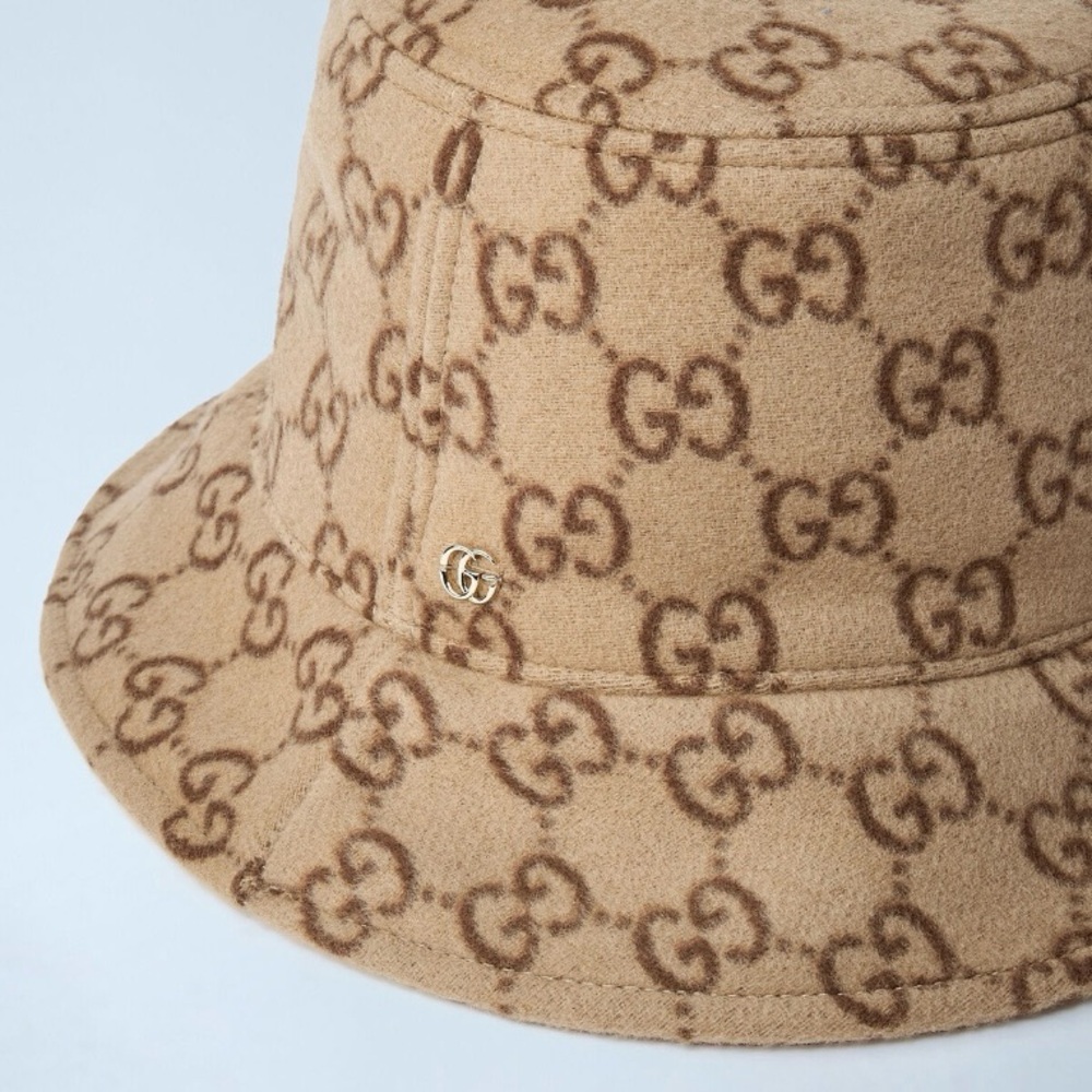 GUCCI GG logo wool bucket hat - Picture 2 of 3